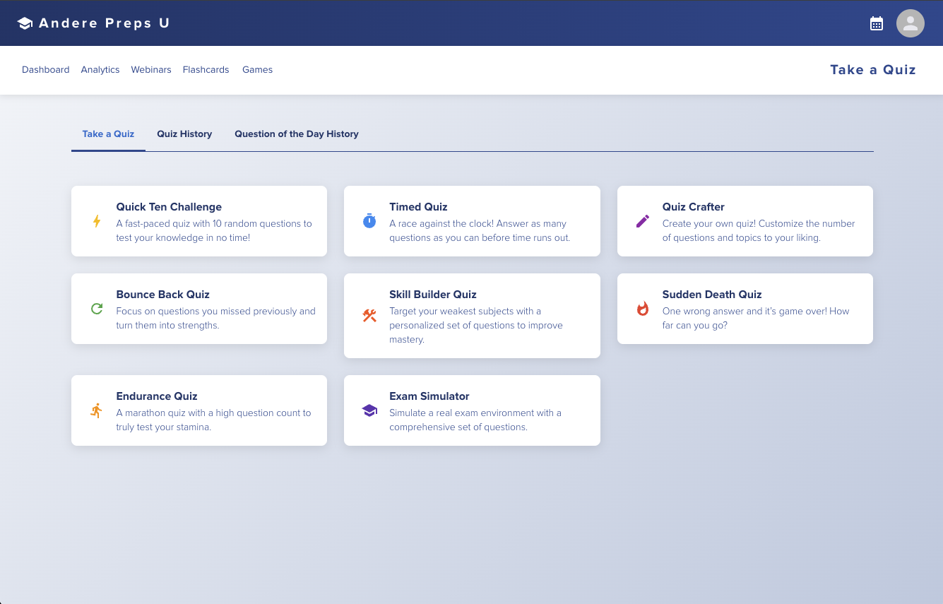 Exam Simulator Screenshot